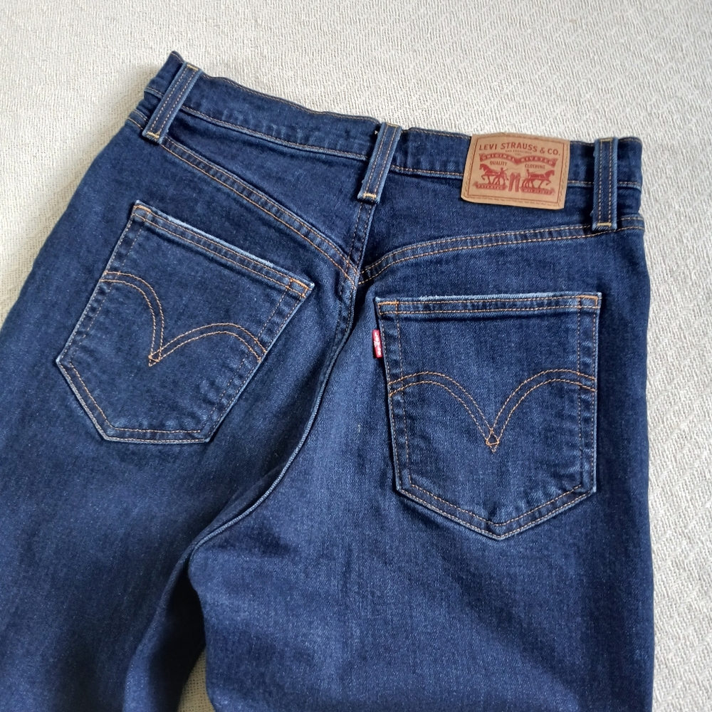 levis ♡ ribcage straight ankle jeans 28